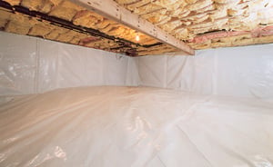 Crawl Space Moisture Barrier After in Arlington