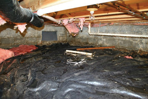 Crawl Space Repair Before in Sterling
