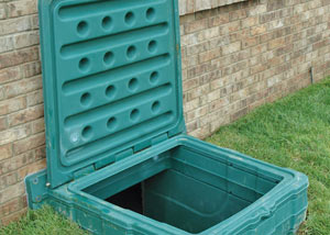 lockable crawl space access door installed in Falls Church