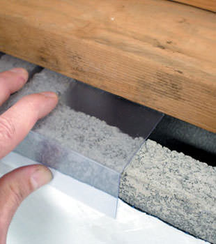 Block wall clear covering for wet crawl spaces in Reston