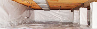 an encapsulated crawl space system in Ashburn